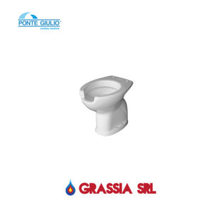 Vaso WC disabili, con apertura frontale, scarico a pavimento
