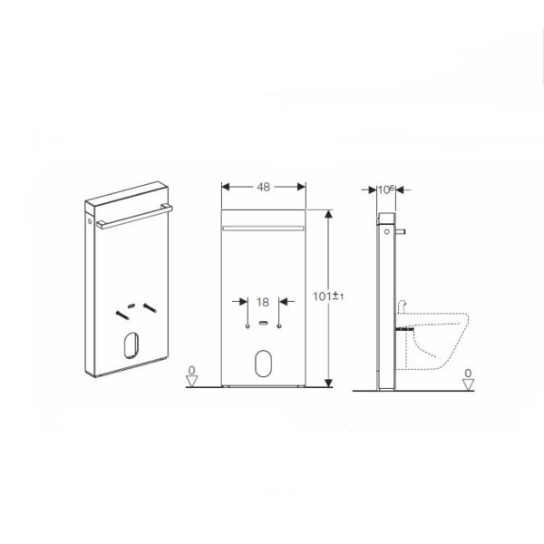 Monolith bidet sospeso Geberit - immagine 3
