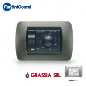 Termostato elettronico da incasso bianco C48B