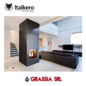 Italkero Inserto camino Portofino 50 frameless