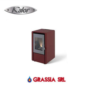 Stufa a pellet Petit6 Kalor bordeaux