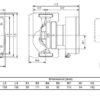 dimensioni Grundfos Magna1 32-80