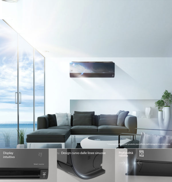 Climatizzatore condizionatore LG Artcool Mirror Wifi Inverter R3 - immagine 2
