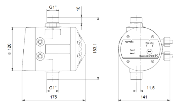 Regolatore di pressione Presscontrol PM Twin - immagine 2