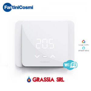 Cronotermostato Led + Power supply Wifi bianco Fantini Cosmi