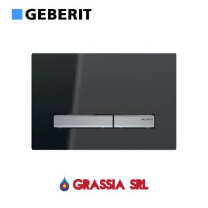 Placca di comando Sigma 50 vetro lava cromato Geberit