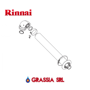 Kit scarico a parete FOT-KX080-007 Rinnai