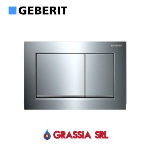 Placca Omega 30 Geberit satinato/cromato/satinato 115.080.JQ.1